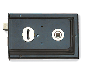 Black Antique Rim lock (reversible)